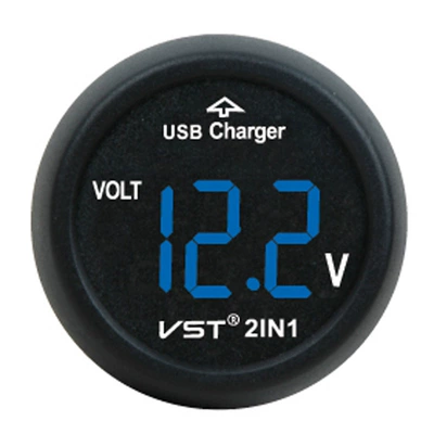 thermometer 706 three-in-one, Mobil şarj cihazları - 706v-blue-2-in-1