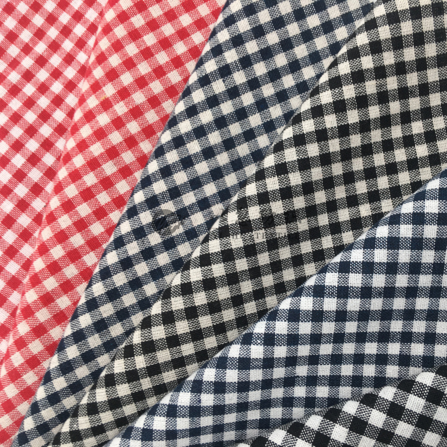 色织格子 春秋款 男女时尚全棉衬衫面料 厂家直销 现货供应