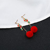 Metal accessory, earrings, European style, simple and elegant design, wholesale