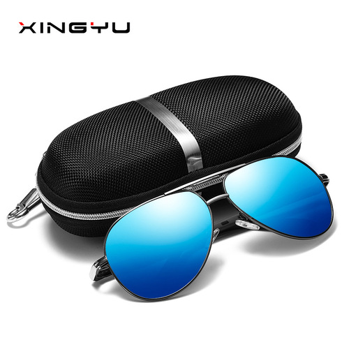 New men's polarized sunglasses toad mirror spring leg series colorful film fishing glasses driving mirror 8725