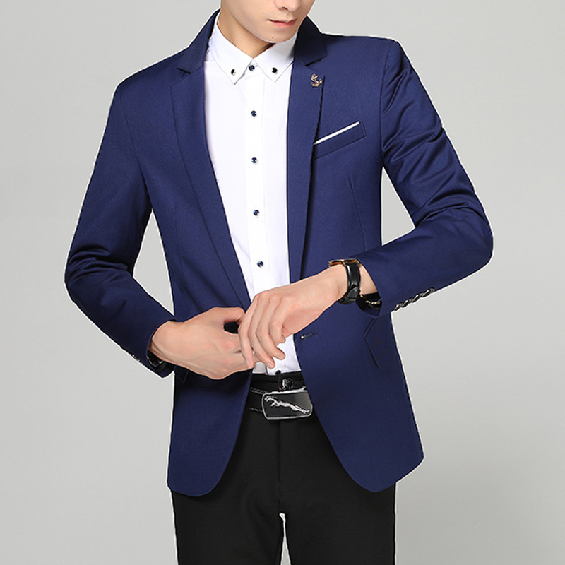Chaqueta de traje de hombre de negocios juvenil slim fit traje pequeño traje casual traje de boda traje de hombre