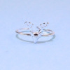 Jewelry, fresh ring, Japanese and Korean, simple and elegant design, on index finger, internet celebrity