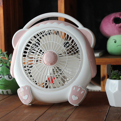 卡通电风扇台式卡通狗电风扇批发迷你儿童学生家用转页扇厂家直销|ms