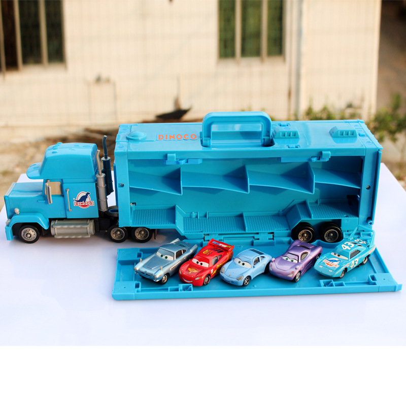 Car Themed Mr. Mac 43 Extra Large Blue Mr. Mac Cargo Truck Transport Car Children's Toy