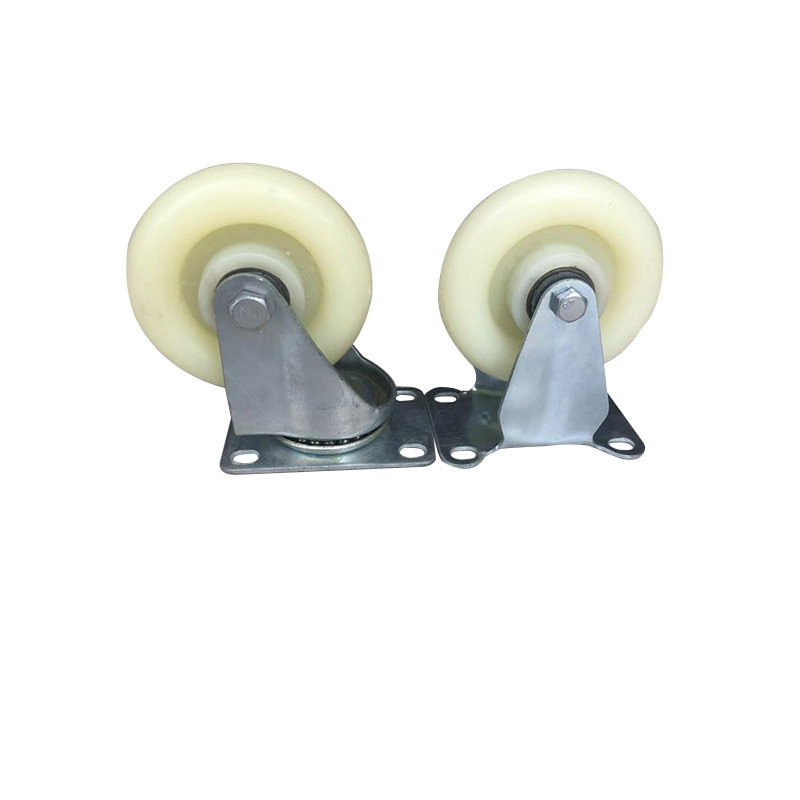 厂家供应3寸4寸5寸工业尼龙脚轮耐磨承重小车万向轮pp轮子|ms