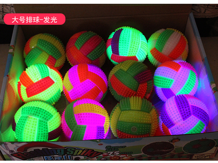 New Luminous Elastic Luminous Volleyball Massage Ball Water Polo Flashing Sound Ball Wholesale display picture 33