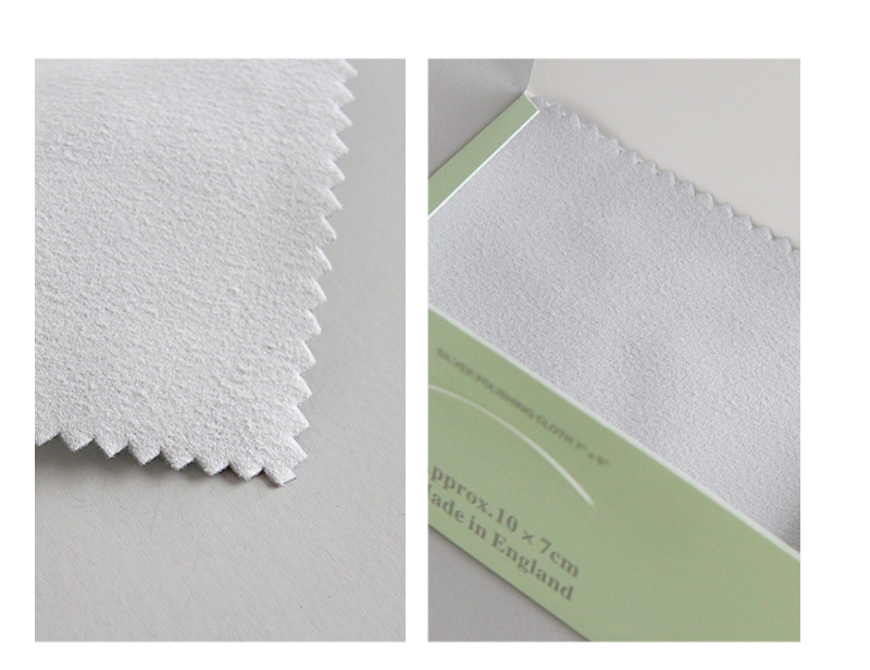 Simple Style Style Silver Jewelry Cleaning Flannel Polishing Cloth Velvet Jewelry Polishing Cloth 10 X 7cm