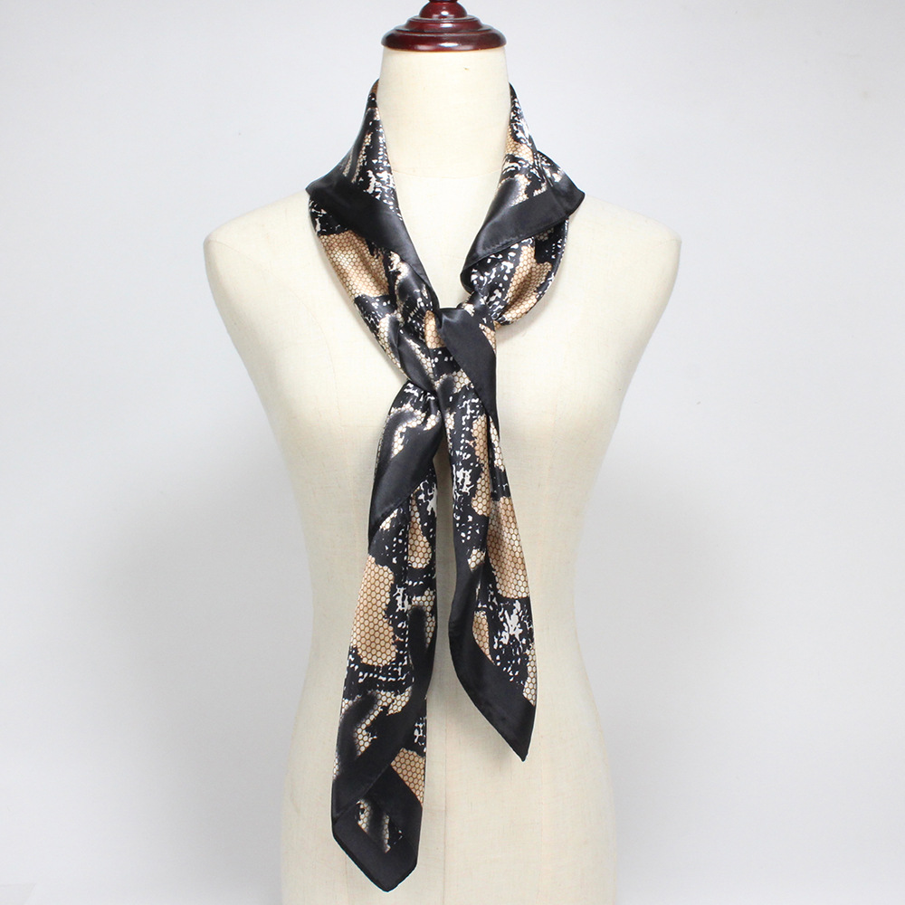 Women's Elegant Snakeskin Satin Silk Scarves display picture 1
