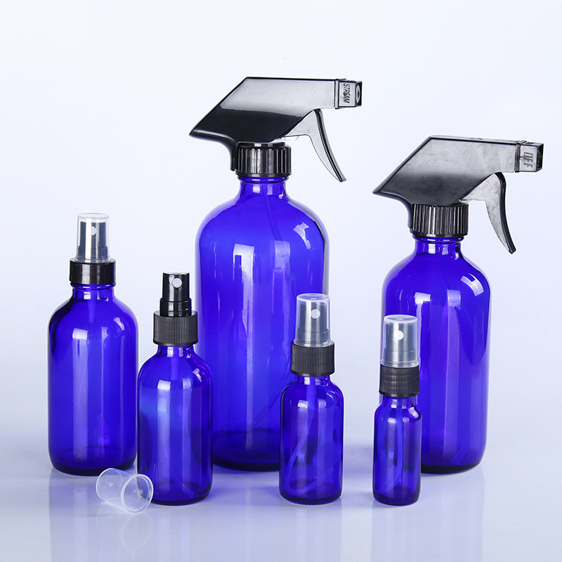 Cubierta integrada transparente líquido sub-botella de vidrio sellado Boston botella antideslizante cubierta de baquelita botella de aceite esencial al por mayor