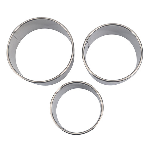 Stainless steel biscuit mold, dumpling skin cutting mold, pressed dumpling skin, egg tart skin pastry mold, round biscuit mold