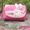 Cartoon children's bag, card holder, cute rabbit, one-shoulder bag with bow, children's shoulder bag, Korean style