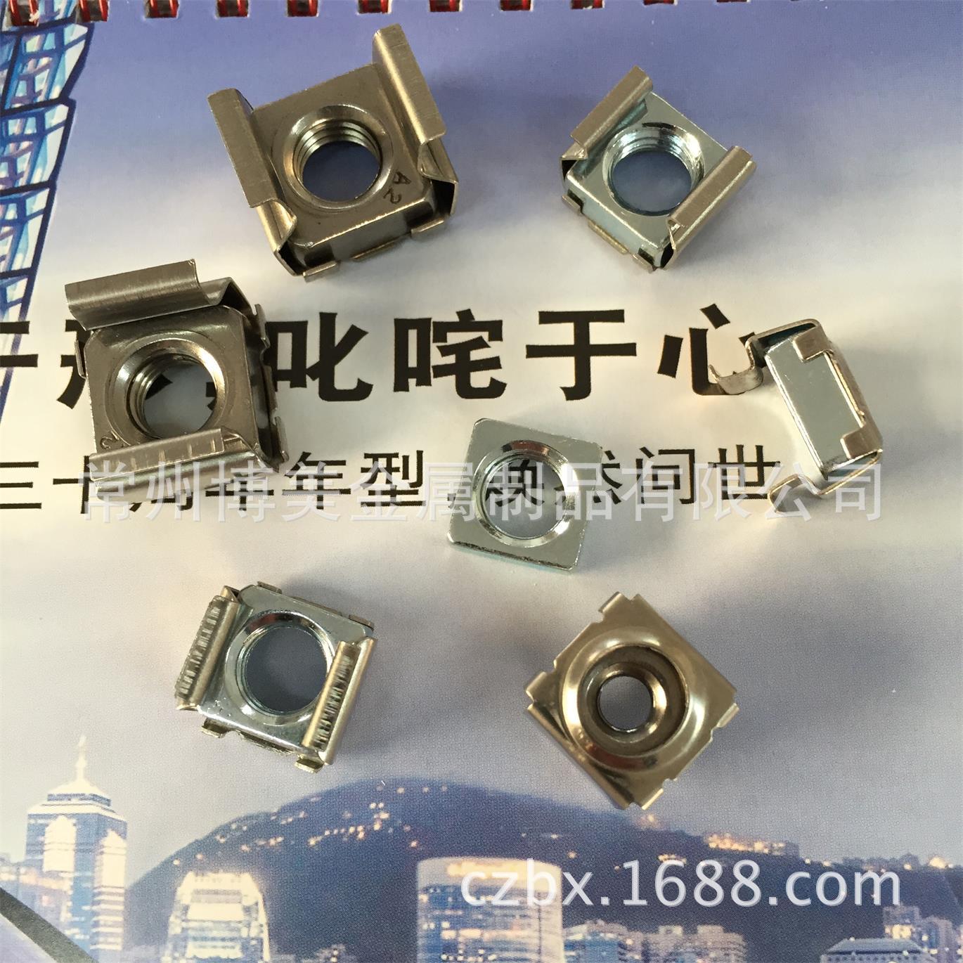 M10全不锈钢304笼式螺母机柜螺母卡式螺母 卡簧螺母滑动螺母