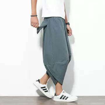 Spring And Summer Men's Bloomers Chinese Style Beach Pants - ShopShipShake