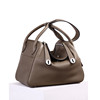 Fashionable pillow, leather one-shoulder bag, cowhide, genuine leather