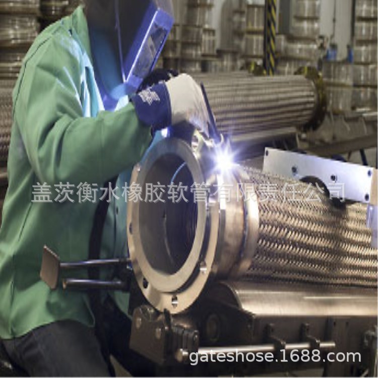 廠家生産：304大口徑焊接式不鏽鋼波紋金屬軟管