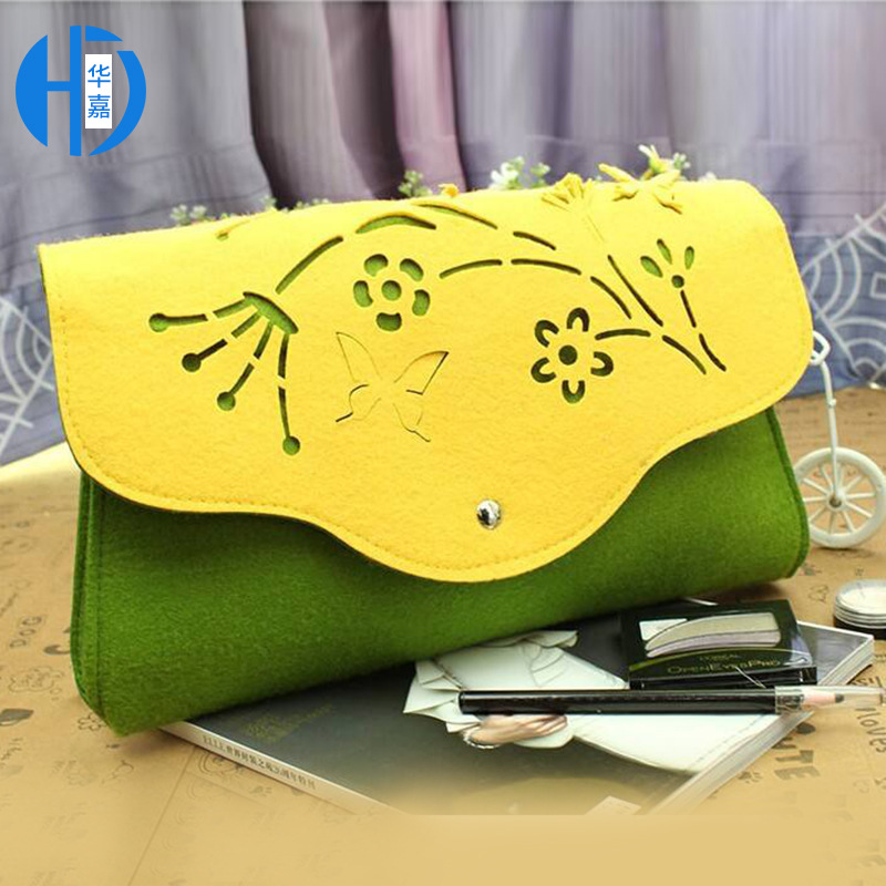 定制多功能简约毛毡包时尚商务毛毡包 大容量平板收纳毛毡包定制