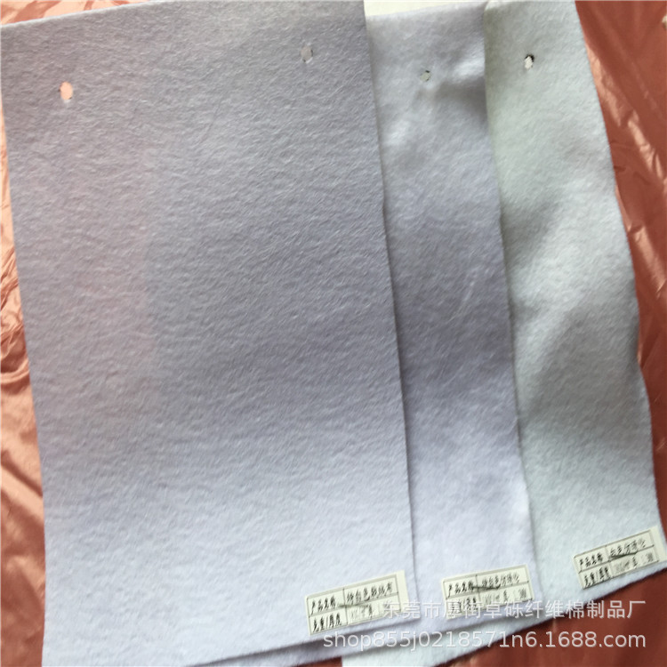 厂家供应化妆棉 针扎棉 烫光针刺棉 涤纶棉