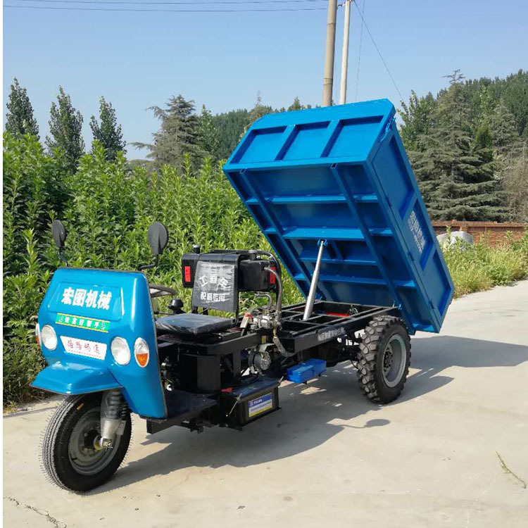 建筑工地柴油三轮车工程自卸三轮车 矿用井下运输三轮车