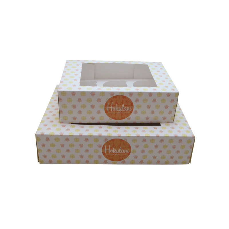 做 蛋糕烘焙包装盒 6粒装cupcake马芬盒 慕斯水果西点蛋糕盒