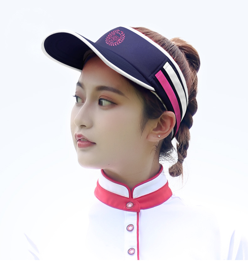 Mũ golf không đỉnh nữ PGM – Mũ che nắng thể thao thoáng khí — MZ017 màu trắng, MZ017 đỏ hoa hồng, MZ017 Màu Đỏ, MZ017 màu xanh hải quân chi tiết 10