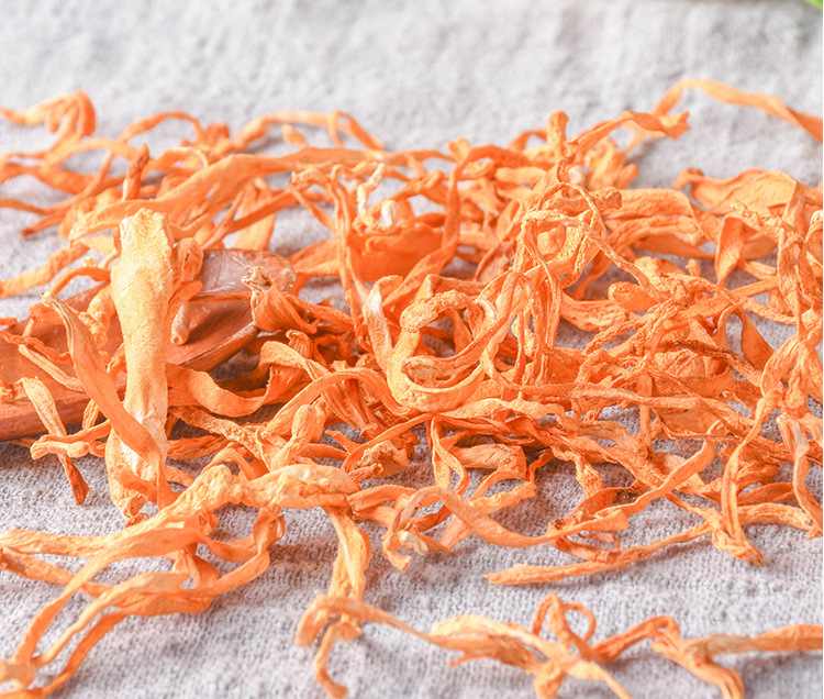 Cordyceps Flower (Cordyceps militaris) — Sulfur-Free Dried Food Herb, Premium Grade quality and texture