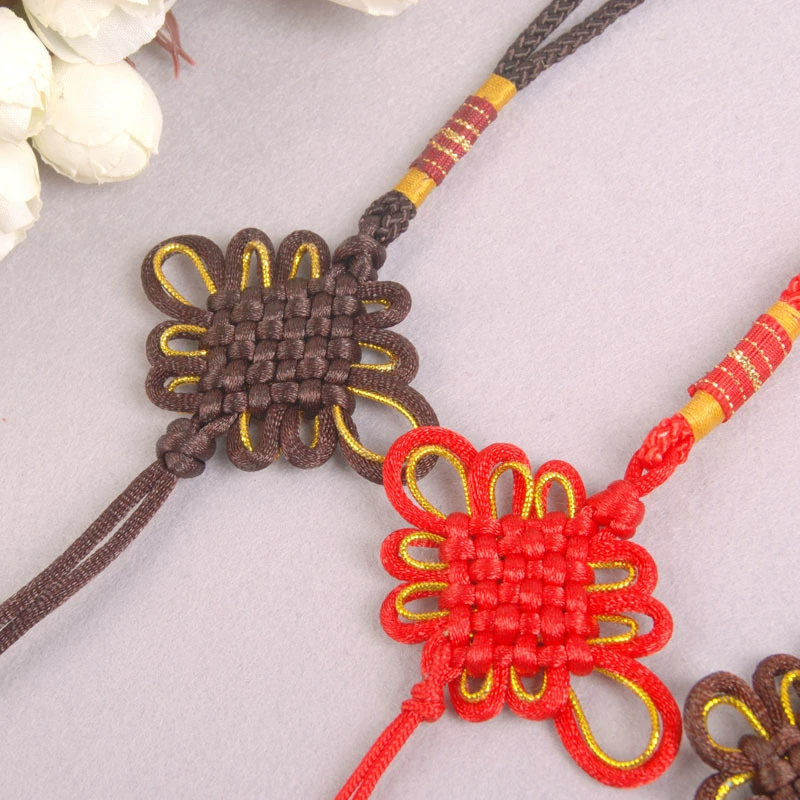 Chinese woven finished car handmade, accessory with accessories, lights, flashlight, dragon knot, knit yourself, semi-finished product, wholesale