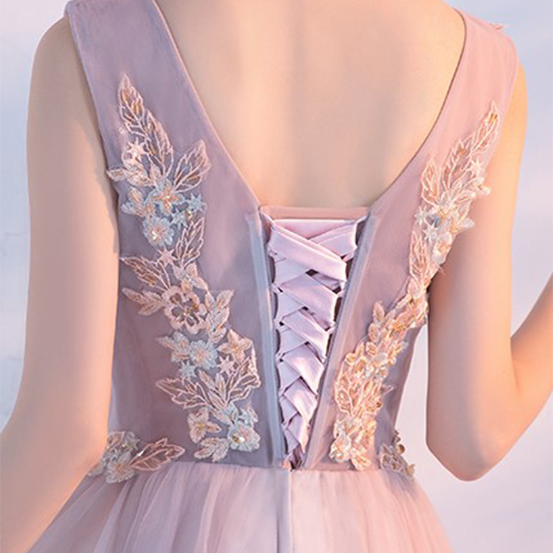 Spring long evening dress, 2023, V-neckline