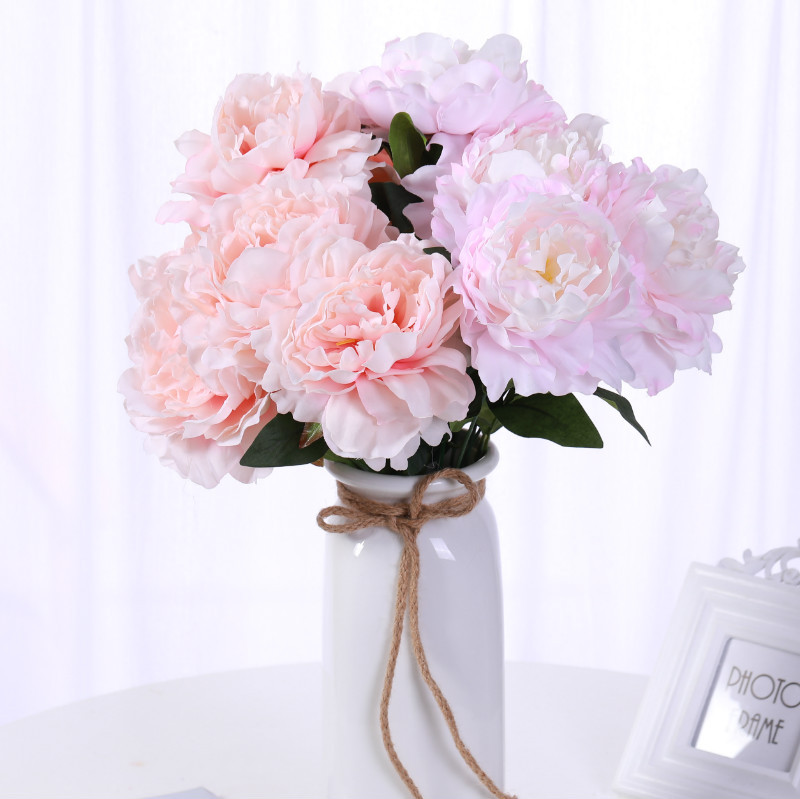 undefined7 Peony France Large Artificial Flower Silk flower Artificial flower a living room Decorative flowers a decoration Wedding Hotelsundefined