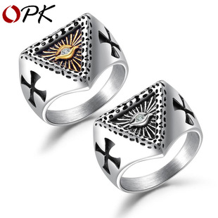 Fashion Geometric Titanium Steel Plating Other No Inlaid Men'S display picture 2