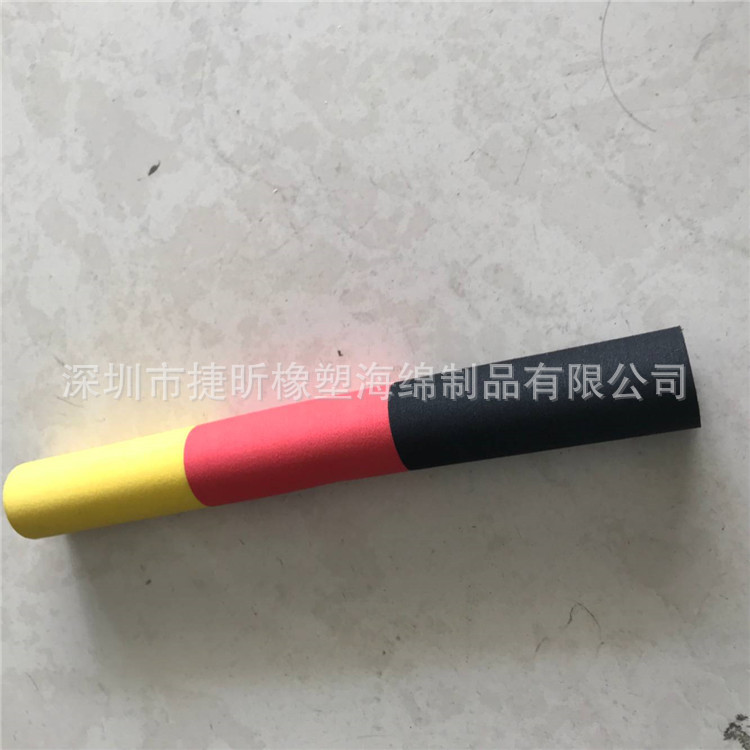 厂家 eva发泡海绵管 3色加工成型 eva泡棉空心管套