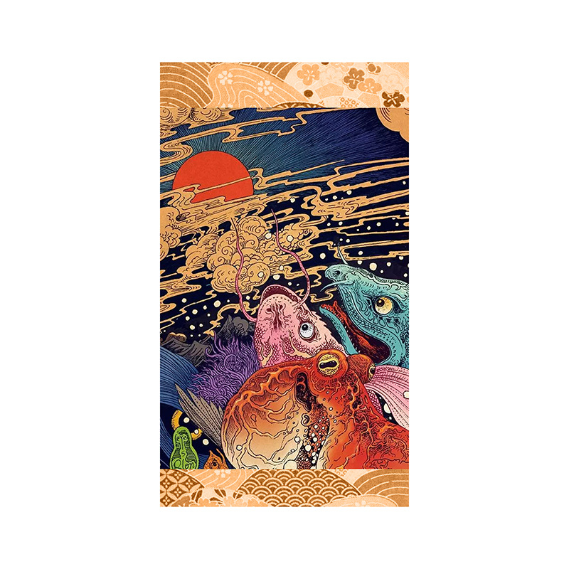 2020 Customized Wall Flag Shop Wine House Illustration Hanging