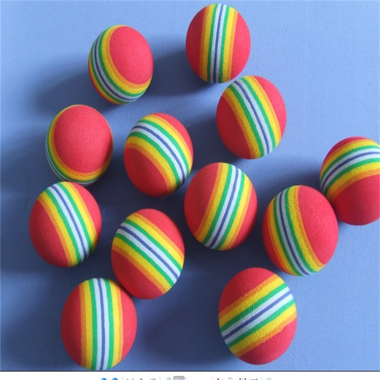 eva海绵彩虹球 电厂凝汽器清洗海绵球 高尔夫海绵球 量大价优