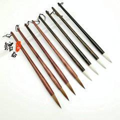 Wengang Calligraphy Brush: Wolf-Hair and Mixed-Hair Brushes with Wooden Handles—Perfect for Writing and Painting; Ideal for Large, Medium, and Regular-Size Characters in Traditional Chinese Calligraphy Training Workshops; Comprehensive Stationery Collection