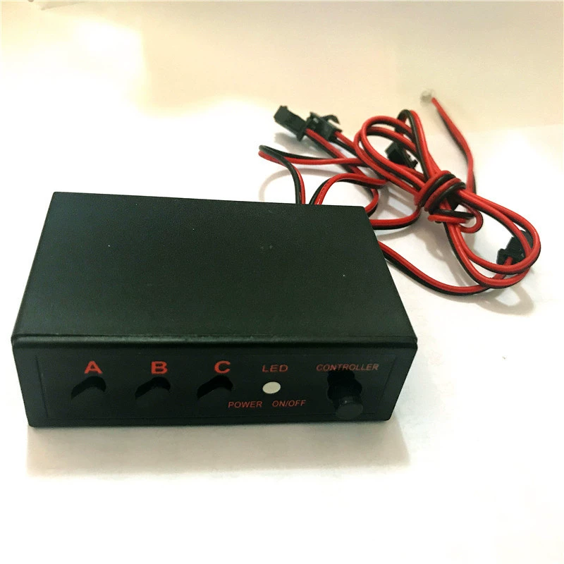 Черная голова ABC хост Светодиодная вспышка хост-автомобиль Светодиодная вспышка одна для четырех хостов одна 12V