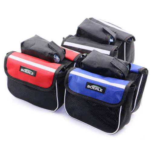 Wholesale bicycle top tube bag, mountain bike front beam bag, bilateral three-in-one bag, stable quality