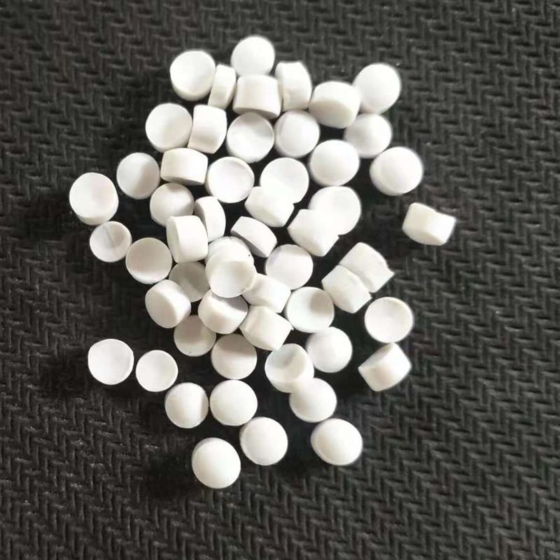 PVC白色120度再生料无杂质 硬质120度颗粒 环保注塑级pvc白色硬料