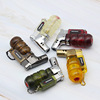 BK853 Three -layer transparent elbow rushed to lighter fixed fire -type windproof cigar lighter