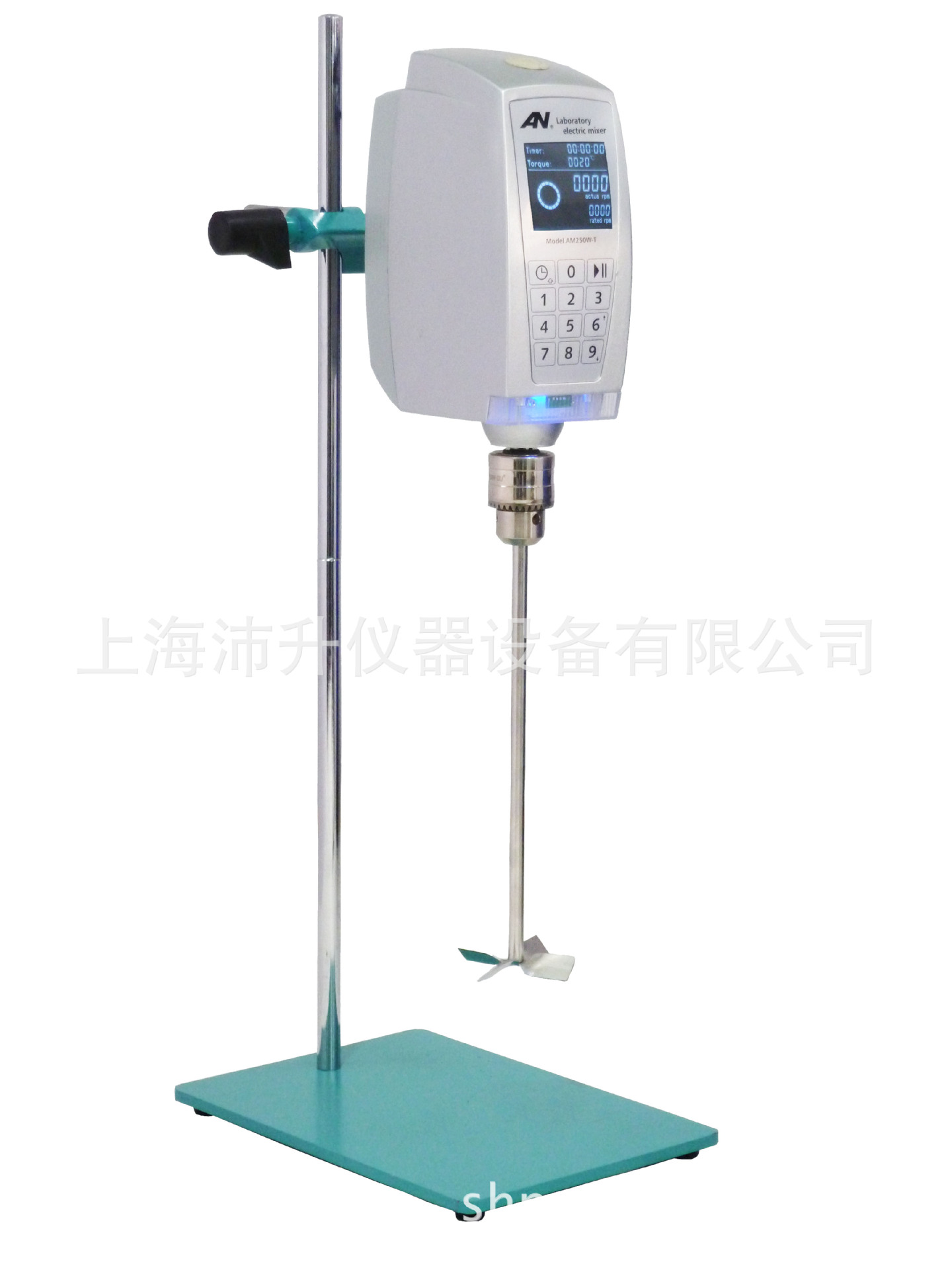 上海昂尼电子恒速搅拌机AM250W-T可处理30L量转速达30-2000rpm