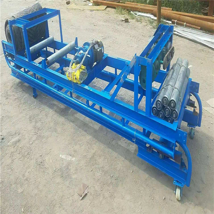 丹东服装传送皮带机 矿山碎石煤渣输送机