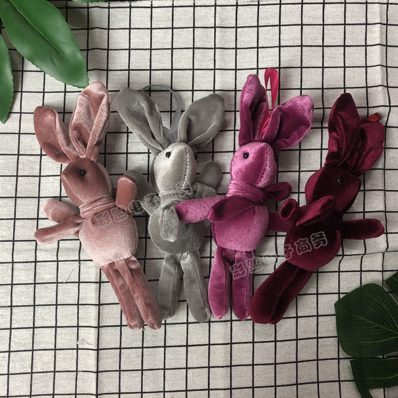 INS爆款许愿兔粉色花束搭配兔子小清新北欧风礼品盒韩式灯串礼物