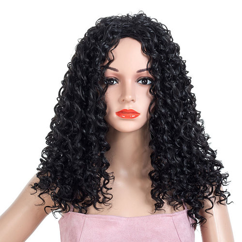 Curly Hair Wigs Professional wig, Synthetic wigs African small roll explosion head wig for women