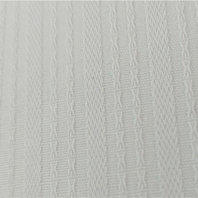 跆拳道布双竖条涤棉厂家直销体育服装面料跆拳道服训练服现货供应