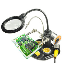 LED灯放大镜维修灯台灯360度转动五金修理工具电路板焊接辅助工具