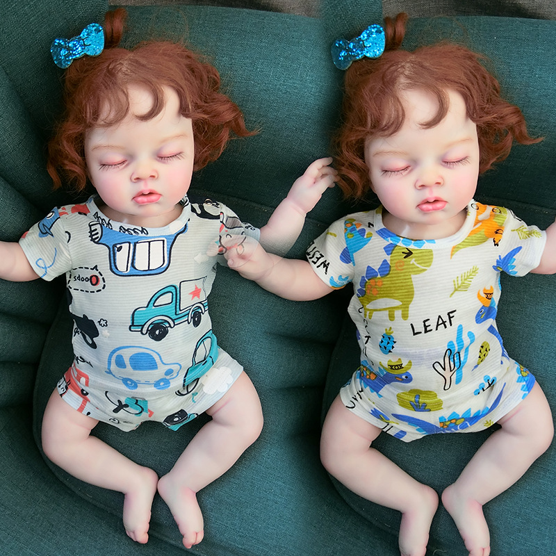 Summer new children's ultra-thin cotton printed two-piece set baby bamboo cotton breathable home clothing set 510