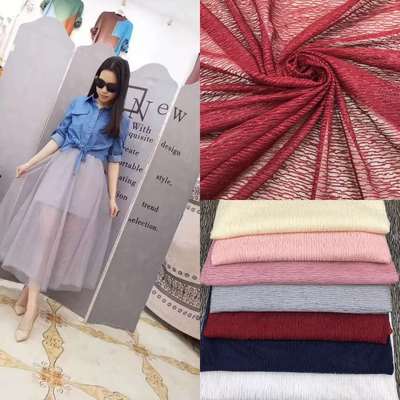 厂家直销热卖多色麻点蕾丝面料 女装连衣裙开衫蕾丝网纱面料|ru