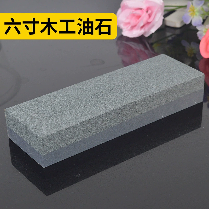 Двусторонний черный и зеленый карбид кремния 6 дюймов деревообрабатывающий масличный камень для заточки сельскохозяйственных ножей оптовая продажа с фабрики