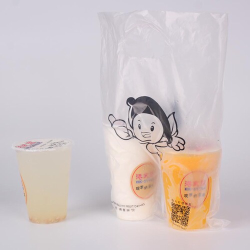 95 caliber pearl milk tea cup plastic cup disposable transparent beverage juice cup packaged soy milk cup with lid wholesale