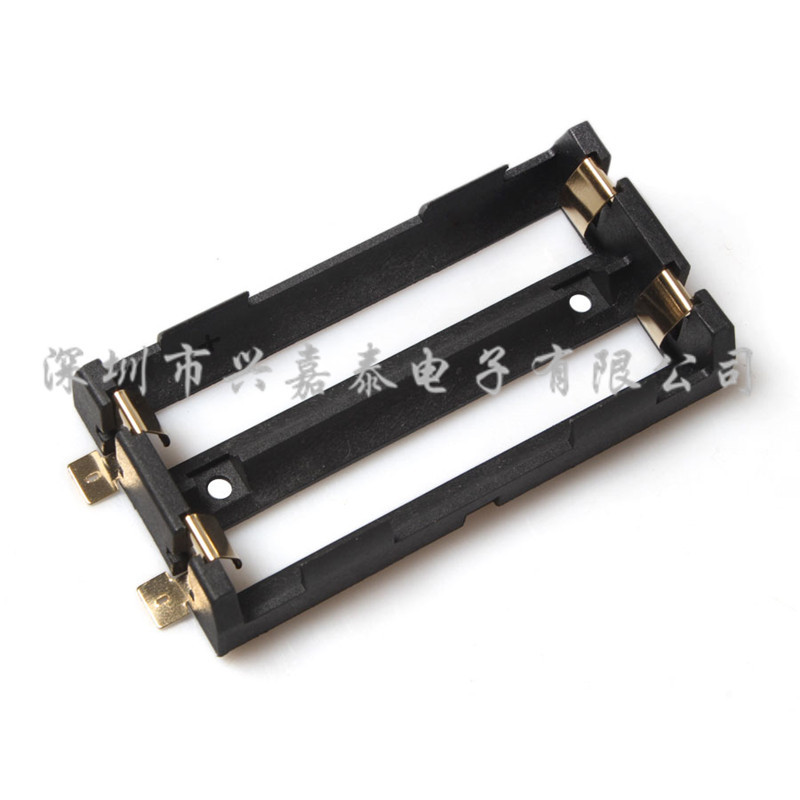 2节两位 SMD18650电池盒双节SMT贴片 两节18650贴片电池座镀金