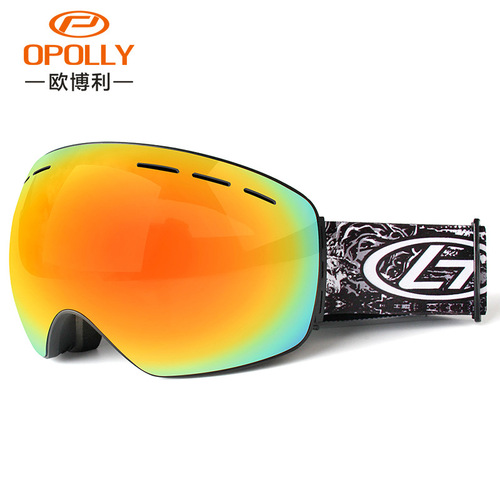 Wholesale Opel double-layer anti-fog ski goggles, windproof ski goggles, winter mountaineering ski snow goggles