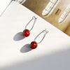 Japanese brand fruit earrings from pearl, gradient